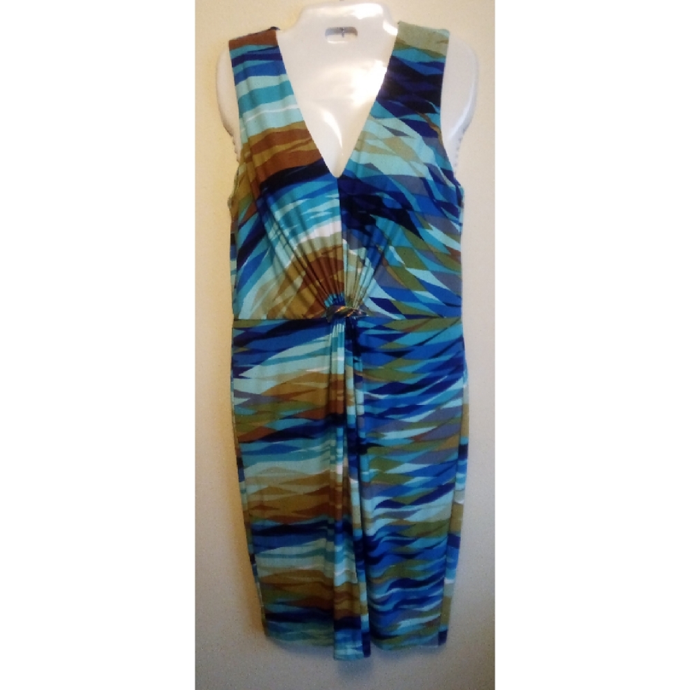 Calvin Klein multi colored sleeveless  dress